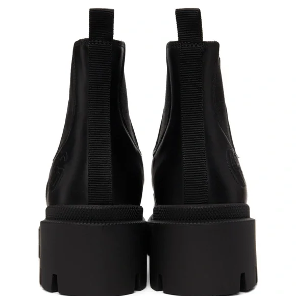 GUCCI Black Matelassé Chelsea Boots - Picture 7 of 12